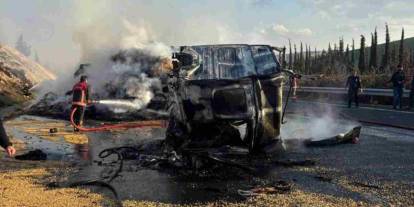 Mardin'den Gaziantep yönüne giden iki tır çarpıştı: 1 ölü, 1 yaralı