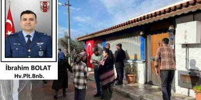 Şehit Pilot Binbaşı İbrahim Bolat'ın İzmir’deki Evinde Yas