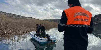 Gaziantep'te Ağ ile avlanma yasağına uymayan şahıslar jandarmaya yakalandı