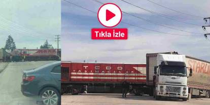 Gaziantep'te Tren Tıra Çarptı! İşte O Anlar
