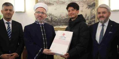 Japon gezgin Gaziantep’te müslüman oldu