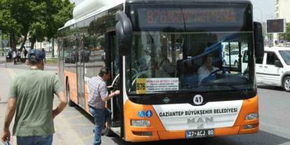 Gaziantep'te 4 Gün Boyunca Toplu Taşıma Ücretsiz