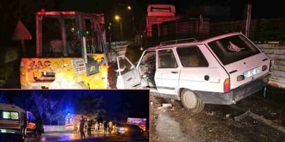 Gaziantep'te  Otomomobil ve Forklift Faciası!