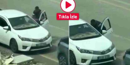 Gaziantep’te Trafikte Dehşet Anları! Araçtan İnip Saldırdı