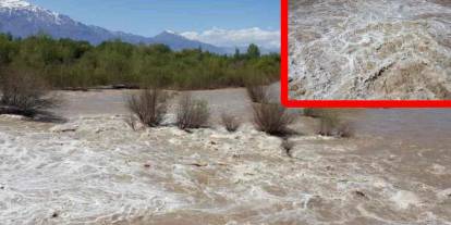 Gaziantep'te kar suları nehirleri coşturdu, barajlar doldu