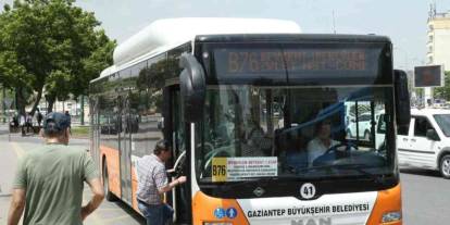 Gaziantep’te toplu taşıma ücretsiz olacak