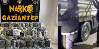 Gaziantep’te Dev Uyuşturucu Operasyonu!  34 Kilo