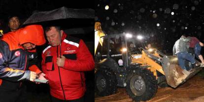 Gaziantep Nizip’te Sel Alarmı: Mahsur Kalan 5 Kişi Son Anda Kurtarıldı