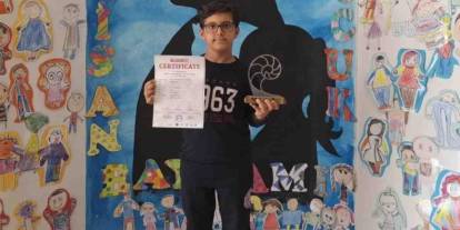 GKV’li Mehmet Aras Çelik Robotik Kodlamada Roma yolcusu