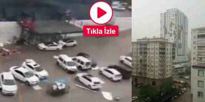 Gaziantep'te BOSSAN Hastanesi Fırtınaya Dayanamadı! Etrafa Dehşet Saçtı...