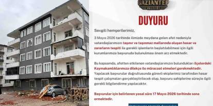 Gaziantep Valiliğinden afetzedelere hasar başvurusu için çağrı