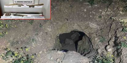 Gaziantep’te kaçak kazı yapan 2 şahsı jandarma yakaladı