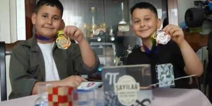 Gaziantepli kardeşler matematik olimpiyatlarına damga vurdu
