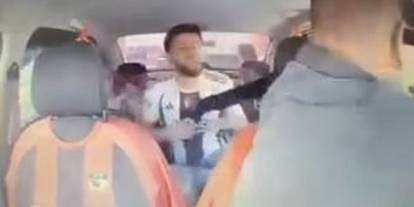 Gaziantep'te rehin alınan taksicinin cesur müdahalesi kamerada