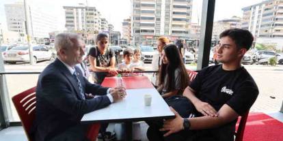Başkan Tahmazoğlu vatandaşlarla bir araya geldi
