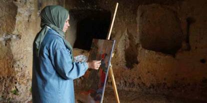 Dülük Antik Kenti’nde sanat ve tarih aynı tuvalde buluştu
