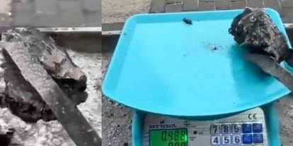 Gaziantep’te Mangal Kömürü Alan Vatandaşa Şok! İçinden Yarım Kilo Taş Çıktı!