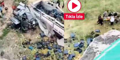 Gaziantep’te Feci Kaza! Viyadükten Uçan Tır Ortalığı Savaş Alanına Çevirdi