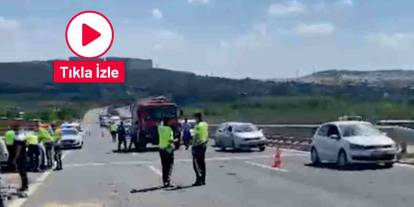 Gaziantep Çevreyolu'nda feci kaza: Kurbanlık taşıyan transit takla attı