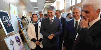 Gaziantep Adliyesi’nde resim ve el sanatları sergisi açıldı