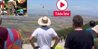Gaziantep’te yürekleri ağza getiren paraşüt kazası kamerada