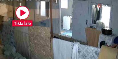 Gaziantep’teki 4.6’lık deprem anı güvenlik kameralarında
