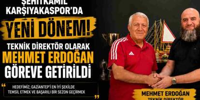 Şehitkamil Karşıyakaspor'un Yeni Teknik Direktörü Mehmet Erdoğan Oldu