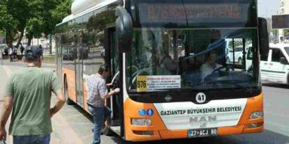 Gaziantep'te toplu taşıma 2 gün ücretsiz olacak