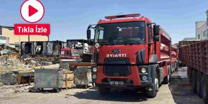 Gaziantep’te korkutan iş yeri yangını söndürüldü