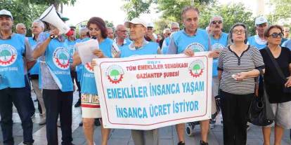 Gaziantep'te Emeklilerden TÜİK Tepkisi! "Enflasyon Farkı Zam Sayılamaz"