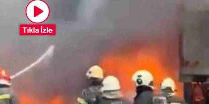 Gaziantep Sanayisinde Korkutan Yangın! Alevler Otomobili Küle Çevirdi