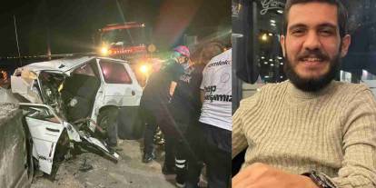 Gaziantep Otoyolu'nda Feci Kaza! Otomobil Beton Bariyerlere Çarptı: 1 Ölü