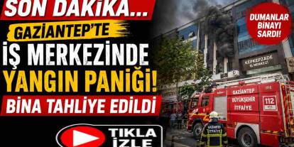 Gaziantep'te iş merkezinde trafo yangını paniği! Bina tahliye edildi