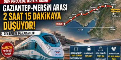 Gaziantep-Mersin Arası 2 Saat 15 Dakikaya Düşüyor: Dev İhalede İmzalar Atıldı!