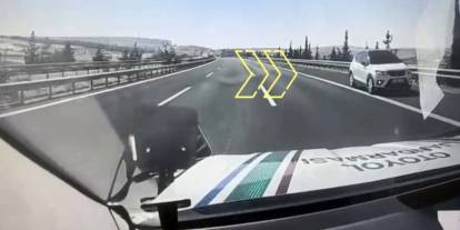 Gaziantep'te Otoyolda ters yönde ilerleyen araca 90 bin TL ceza! İşte O Anlar