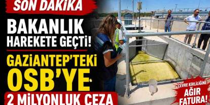 Son Dakika Gaziantep: Zehir Saçan Nizip OSB'ye Milyonluk Çevre Cezası