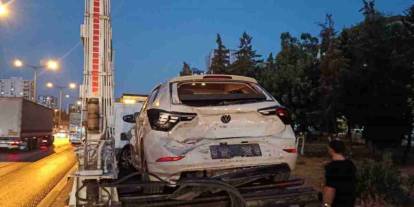 Tarsus-Adana-Gaziantep otoyolu'nda zincirleme trafik kazası: 3 yaralı