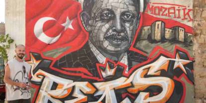 Gaziantepli grafiti sanatçısından Cumhurbaşkanı Erdoğan’a 25’inci yıl hediyesi