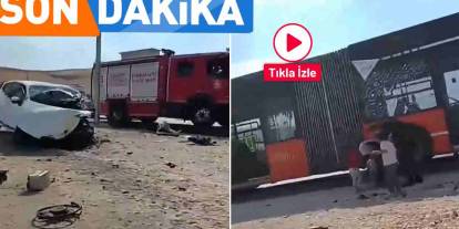 Gaziantep'te Belediye Otobüsü Kazası! Trafik Kilitlendi