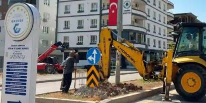 Araban’da trafik ışıklandırma çalışması başlattı
