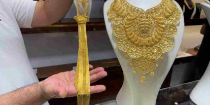 Gaziantep’te 1,5 milyon TL’lik altın kravat