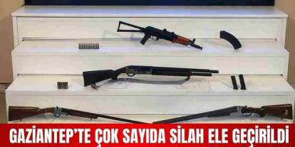 Gaziantep’te silah operasyonu! Adeta cephanelik ele geçirdi