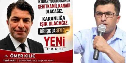 Avukat Ömer Kılıç Yeni Parti Şehitkamil'e Aday