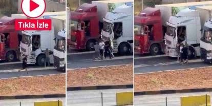 Gaziantep'te Tır Şoförleri Birbirine Girdi
