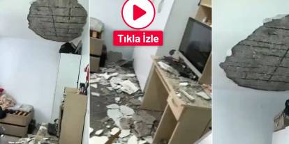 Gaziantep'te Deprem Paniği: Beton Parçaları Eşyaların Üzerine Düştü