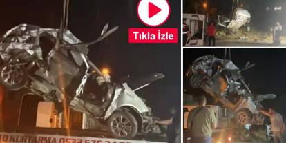 Gaziantep'te 7 kişinin hayatını kaybettiği kazada araçlar yoldan kaldırıldı