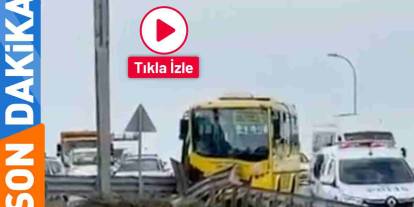 Gaziantep'te Halk Otobüsü Bariyerlere Saplandı! 9 yaralı hastaneye kaldırıldı