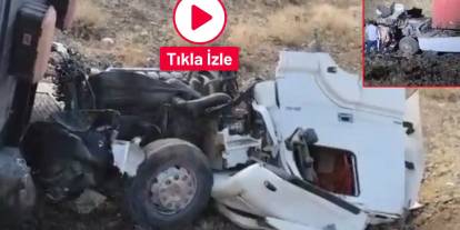 Gaziantep’te tır şarampole uçtu: Sürücü yaralandı