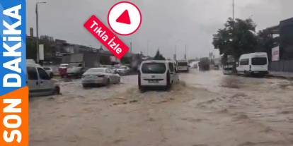 Gaziantep'i Sağanak Yağmur Vurdu! Caddeler Göle Döndü