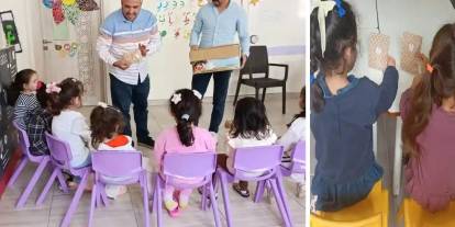 Gaziantep’te çocuklar için etkinlik yapılarak hediye dağıtıldı